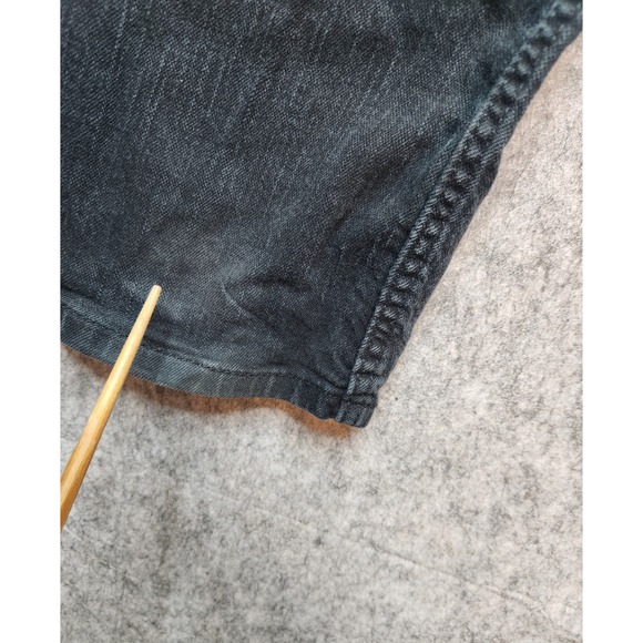 Levi's 511 Jeans Mens 36x29 Black Denim Slim Fit Stretch Charcoal Wash Red Tab - Picture 12 of 16